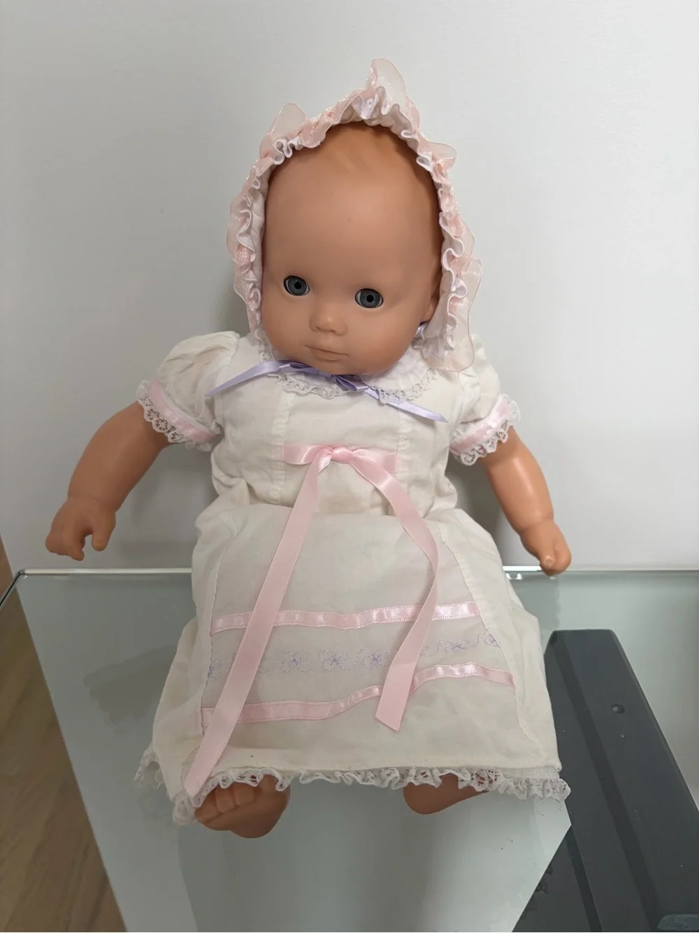 Bitty Baby American Girl Doll with 2 outfits, bottles and booster chair